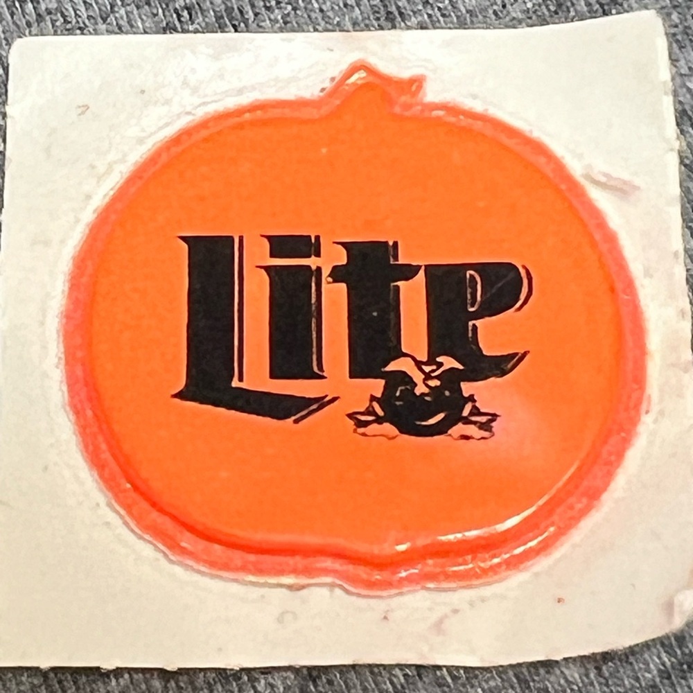ULTRA RARE VINTAGE Miller beer patch Halloween Pumkin beer attire